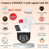 2026 Yoosee 4G Camera 2 EYES VIEW 2 SCREEN 20.0MPX 360 degree rotation, color night vision, supports