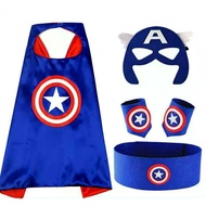 CAPTAIN AMERICA Accessories CAPTAIN AMERICA Cloak Mask Armband & Waist Band Superhero Cosplay Kids
