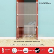 Cat-Proof Door Fence Pet Fence Cat Fence Indoor Telescopic Isolation Baffle Cat-Blocking Handy Gadge