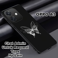 Glossy glitter Softcase for type OPPO A3 5G Butterfly motifhp Oppo A3 5G case can also be used for a