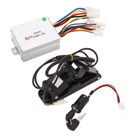 12V 24V 36V 48V 250W 350W 500W 800W 1000W Electric Bike Brushed Speed Motor Controller Set with Thro