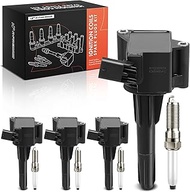 A-Premium Set of 8 Ignition Coil Pack and Iridium Spark Plugs Compatible with Chevrolet Blazer 2020-