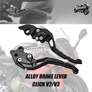 CLICK V2 / CLICK V3 COMBI CNC ALLOY BRAKE LEVER SET FOR CLICK V2 AND CLICK V3 2PCS