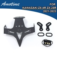 สำหรับ Kawasaki ZX-4R ZX-4RR ZX-25R 2021-2023ดัดแปลงกรอบซองใส่ใบขับบี่พร้อมไฟ ZX 25R ZX 4R 4RR หางด้