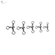 AUGUSTINA Swivel Ring Fishing Accessories Splitter 3 Way Fishing Swivel