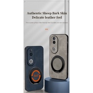 Case Honor 70 FNE-AN00  FNE-NX9 Minimalist leather patterned shell, metal 3D patterned lens frame al
