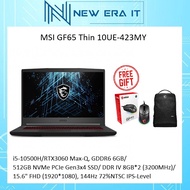 MSI GF65 THIN 10UE-423MY GAMING LAPTOP (I5-10500H/16GB/512GB SSD/15.6 FHD/6GB RTX3060 MAX-Q/144Hz 72