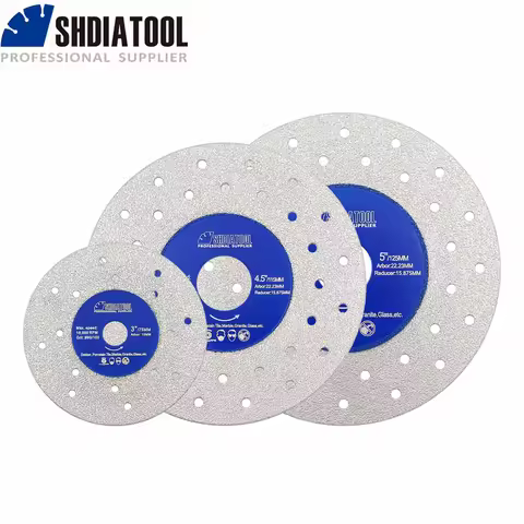 SHDIATOOL 1pc Porous Widened Cutting Blade 75/115/125mm Ultra-Thin Disc Dekton Porcelain Tile Marble