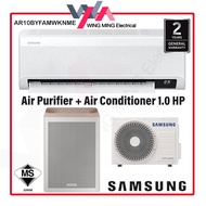 Samsung 1.0HP Inverter WindFree Deluxe Air Conditioner AR10BYFAMWKNME + 40m Smart Air Purifier -Smar