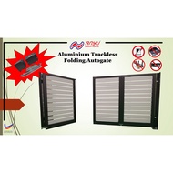 [10ft x 5ft] Aluminium Trackless Folding Autogate | Price included Motor and Installation (T&amp;C Apply)