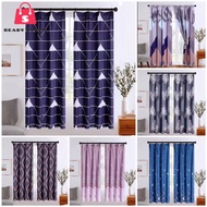 RSS_ Hook Type Modern Langsir Curtain Semi Blackout Langsir Pintu Door Curtain Ready Stock In Malaysia