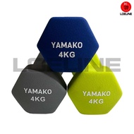 Yamako 4 Kg Dumbbell Mini Vinyl Dumbbell 4Kg Neoprene Barbell Girls Yoga Fitness Gym Good