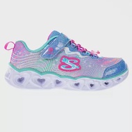 Skechers HEART LIGHTS 燈鞋 女童休閒鞋-302316LBLMT 2 藍