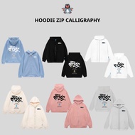 Unisex zip-upJacket local brand Otis Club - Calligraphy zip Hoodie