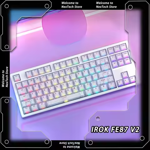 IROK FE87 V2 IMC Dual 8K Mechanical Keyboard Polling Rate 0.125ms Gaming E-sports Keyboards Three-mo