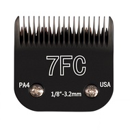 Black Size 7FC Titanium Detachable Pet Dog Animal Replacement Clipper Blade For Most Andis,Oster A5,