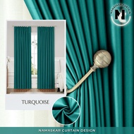 namaskar.curtain - Iris Hook/Eyelet Blackout Curtain - Code 11 (170cm-400cm)