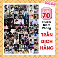 SET of 70 sealed stickers TRAN DICH HANG - CHEN YI HENG - TF FAMILY - Cut out - Beautiful 4x4cm stic