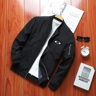 Oakley Jaket Lelaki Waterproof and Windproof Baju Men Slim Fit High Quality New Slim Casual Bomber Jacket