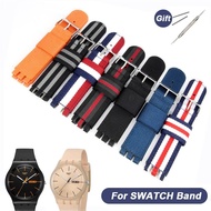 Original ♧♤∈ 17mm 19mm 20mm Fabric Nylon Watchband for SWATCH Bracelet Wristband Replacement Women Men Watch Accessories Nylon Strap