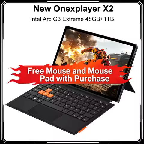 Portable OneXPlayer X2 3-In-1 Gaming Laptop 10.95" Intel Arc G3 Extreme 48GB+1TB Handheld Game Conso