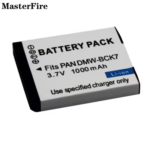 Wholesale DMW-BCK7E DMW-BCK7 3.7V 1000mah Replacement Battery for Panasonic Lumix DMC-S1, DMC-FH2, D