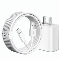 USB A to Micro USB Cable 10ft USB Charging Block 5v 2a Power Adapter Compatible fo Samsung Galaxy Ta