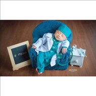 Kostum Bayi Newborn Baju Nakes // Seragam Baju Dokter Anak // Kostum Bayi Newborn Anak // Kostum Pho