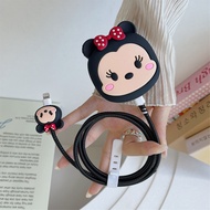 COD Cartoon Minnie charger cover For iPhone 15 promax 20w A2344 A2902 3-pin plug suitable Charger pr