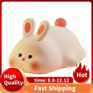Night Light,Cute Silicone Lamp, Dimmable Light Up Bunny, Night Lamp,Rechargeable Bunny Nightlight, B