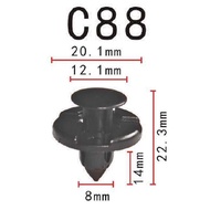 20 Pcs Bumper Clip Rivet Retainer CLOVE BUTTON Clip FENDER Bumper 8mm 90044-68320 TOYOTA Sedan MPV H