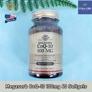 Megasorb CoQ-10 100 mg 60 or 90 Softgels - Solgar  Q10 คิวเทน โคคิวเทน Q-10