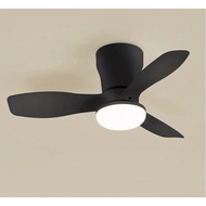 Ceiling fan with light | 22~28 Inch Mini LED Ceiling Fan, Three-Blade Fan, Remote Control Fan
