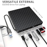 【WVH】-Multifunctional External CD/DVD Drive Burner External DVD Drive USB 3.0 Type-C USB Portable Pl
