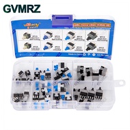 40PCS 8Values Push Tactile Micro Switch Kit 6Pin Self-Locking/Unlocked for Electronics DIY Projects