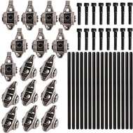 Rocker Arms and Bolts with Trunion Kit, for LS1 LS2 LS6 LR4 Vortec, for 5300 LM7 L59 LM4 L33 4.8 5.3