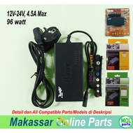 Universal Laptop Charger Adapter 12V-24V 96W max 4.5A