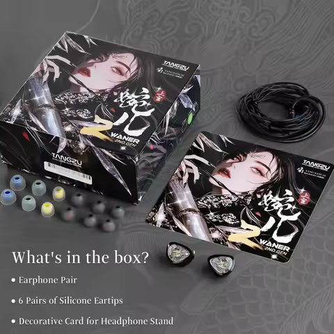 TANGZU WANER SG 2 Single Dynamic In-Ear Headphones ,10mm PET Driver, Detachable Cable, Hi-Fi Sound