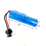 Li-ion 14500 3.7v 3800mAh with sm 2pin Battery Rechargeable for RC Car / Truck