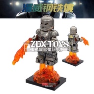 Third Party Minifigure Building Blocks Assembling Iron Man MK21 Tony Stark Superhero Assembling Gold