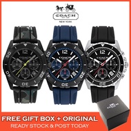 [Original & 2 Years Warranty] Coach Kent Chronograph Men Watch Watches Jam Tangan Lelaki 14602565 14