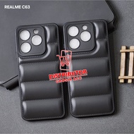 REALME C61 REALME C63 CASE PILLOW CASE MACARON BLACK REALME C61 REALME C63