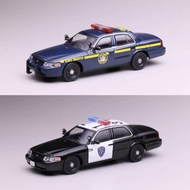 596 1/64 Ford Victoria Crown New York State Police Oakland Police Diecast car Car Model Simulation A