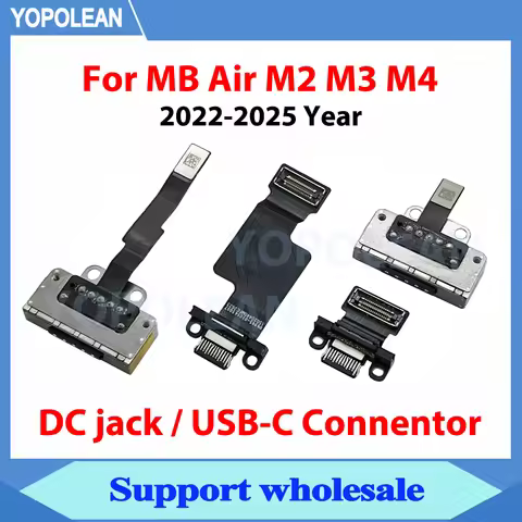 New DC Jack Board Type-C USB-C Port Connector For Macbook Air 13" 15" M2 M3 M4 A2681 A2941 A3113 A31