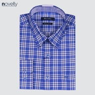 Áo sơ mi nam dài tay Novelty sọc caro Bamboo Regular fit NSMMCLMT3R230186D
