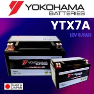 YTX7 YTX7A YOKOHAMA (12V 8.5AH ) BATTERY GEL NVX155 R250 NMAX155 KLX150 COMEL EVOZ JET125 VR125 KARISMA VF3I185 BENELLI
