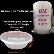 Thinwall Round Bowl 650, 800, 1000 DM BrandML, 25 pcs + Lid