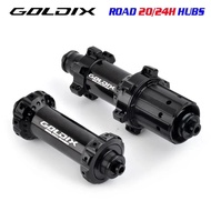 GOLDIX R490 Road Bike V-Brake Brake Lightweight Hub, Front 20Holes, Rear 24H, Suitable for SHIMANO a