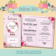 Blangko Undangan Pernikahan Cantik Salma 200