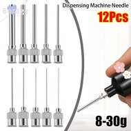 BORRAONE 12Pcs Dispensing|Needle, Blunt Tip Metal Industrial Glue Injection Needle,  Stainless Steel
